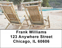 Beach Loungers Address Labels | LBEVC-25