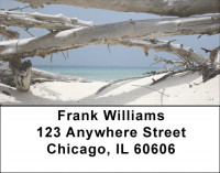 Beachfront Views Address Labels | LBEVC-26
