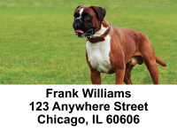Boxer Dogs Address Labels | LBEVC-30