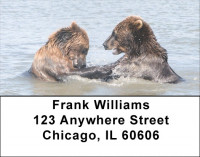 Brown Bears Address Labels | LBEVC-34