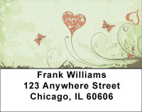 Creeping Hearts Address Labels | LBEVC-46