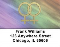 Gay Pride Symbols Address Labels | LBEVC-58