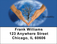 Green Living Address Labels | LBEVC-60