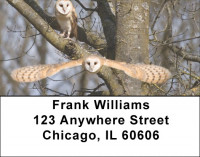 Owl Flight Address Labels | LBEVC-76