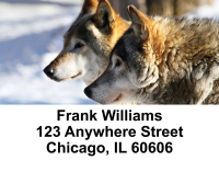 Watchful Wolves Address Labels | LBEVC-94