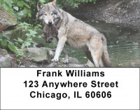 Watchful Wolves Address Labels | LBEVC-94