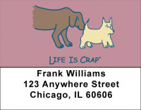 With My Dog Life Is Crap Address Labels | LBLIC-17