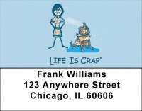 With My Dog Life Is Crap Address Labels | LBLIC-17