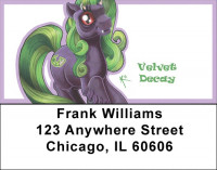 My Little Demon - Purple and Green Demons Address Labels | LBMLD-20