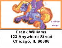 My Little Demon - Purple and Green Demons Address Labels | LBMLD-20