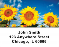 Sunflower Address Labels | LBNAT-08