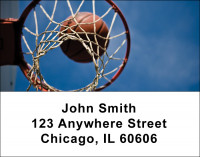 Basketball Address Labels | LBSPO-B2