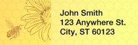 Golden Bee Blossoms Address Labels  | LRANI-100