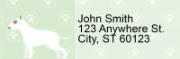 My Bull Terrier Loves Me Address Labels | LRRDOG-117