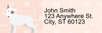 My Bull Terrier Loves Me Address Labels | LRRDOG-117
