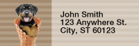 More Gelato Pups Keith Kimberlin Rectangle Address Labels | LRRKKM-04