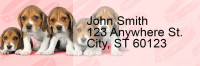 Beagle Pups Keith Kimberlin Address Labels | LRRKKM-09