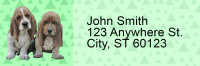 Basset Hound Pups Keith Kimberlin Address Labels | LRRKKM-25