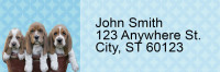 Basset Hound Pups Keith Kimberlin Address Labels | LRRKKM-25