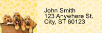 Bloodhound Pups Keith Kimberlin Address Labels | LRRKKM-26