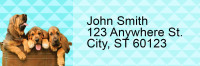 Bloodhound Pups Keith Kimberlin Address Labels | LRRKKM-26