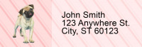 Pug Pups Keith Kimberlin Address Labels | LRRKKM-30