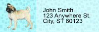 Pug Pups Keith Kimberlin Address Labels | LRRKKM-30