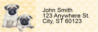 Pug Pups Keith Kimberlin Address Labels | LRRKKM-30