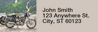 Scenic Cycles Narrow Address Labels | LRRTRA-03