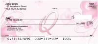 Floral Monogram Q Personal Checks | MONO-02Q