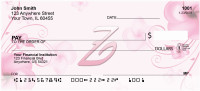 Floral Monogram Z Personal Checks | MONO-02Z