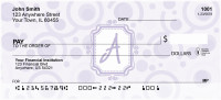 Bubbly Monogram A Personal Checks | MONO-05A