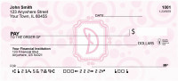Bubbly Monogram D Personal Checks | MONO-05D