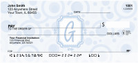 Bubbly Monogram G Personal Checks | MONO-05G