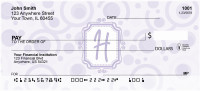 Bubbly Monogram H Personal Checks | MONO-05H