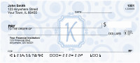 Bubbly Monogram K Personal Checks | MONO-05K
