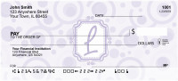 Bubbly Monogram L Personal Checks | MONO-05L