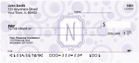 Bubbly Monogram N Personal Checks | MONO-05N