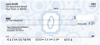 Bubbly Monogram O Personal Checks | MONO-05O