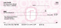 Bubbly Monogram T Personal Checks | MONO-05T