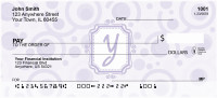 Bubbly Monogram Y Personal Checks | MONO-05Y