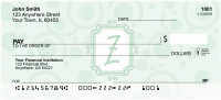 Bubbly Monogram Z Personal Checks | MONO-05Z