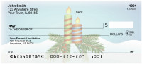 Christmas Candles Personal Checks | XMS-19