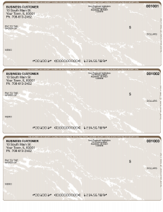 Tan Marble 3 Per Page Laser Checks
