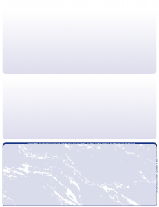 Blue Marble Blank Bottom Laser Checks