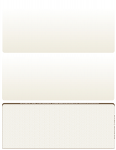 Tan Safety Blank Bottom Laser Checks