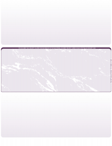 Violet Marble Blank Middle Laser Checks
