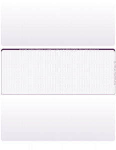 Violet Safety Blank Middle Laser Checks
