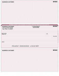 Burgundy Lines Middle Laser Checks
