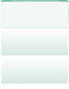 Green Safety Blank Top Laser Checks